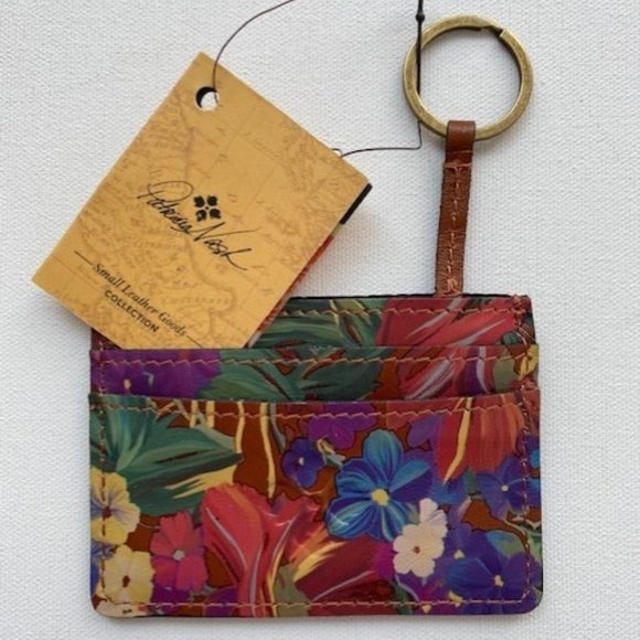 Patricia Nash Summer  Florals Key Chain Card Holder - Picture 1 of 2